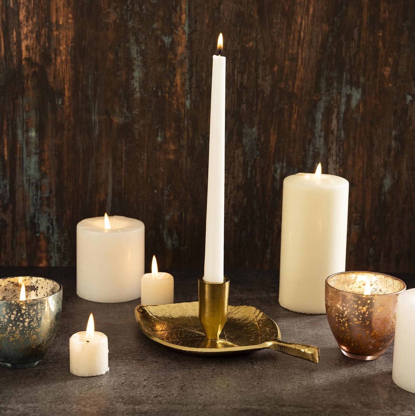 Poplar Candle Holder