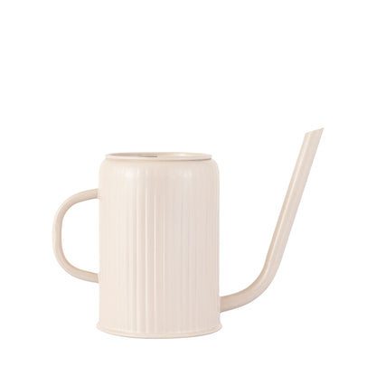 Flutted Metal Warm Grey Watering Can