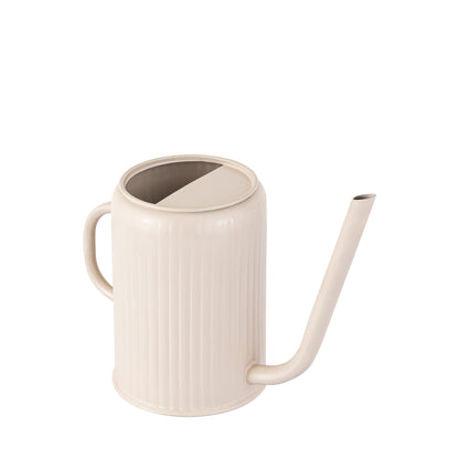 Flutted Metal Warm Grey Watering Can