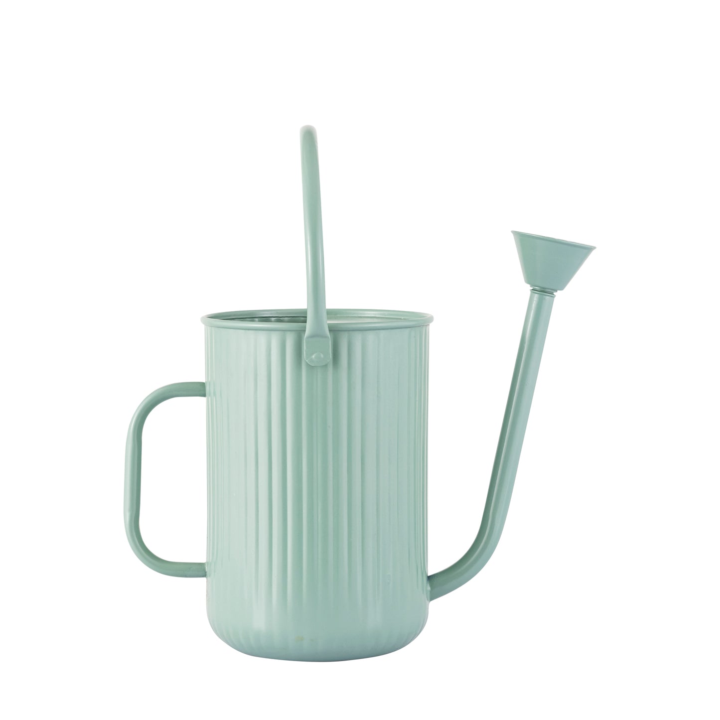 Flutted Metal Black Watering Can