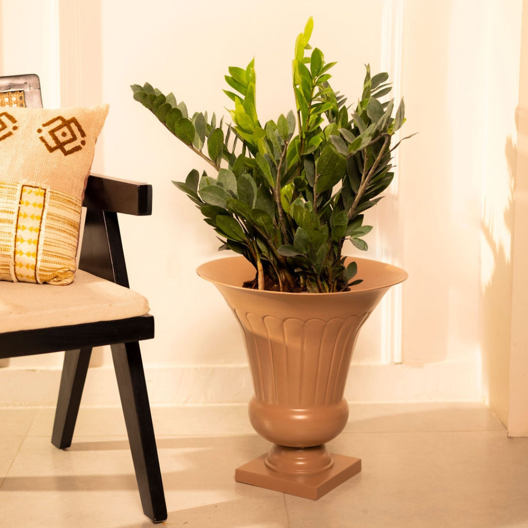 ROMAN CUP METAL PLANTER