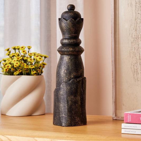 BISHOP WOODEN BLACK DECOR OBJECT