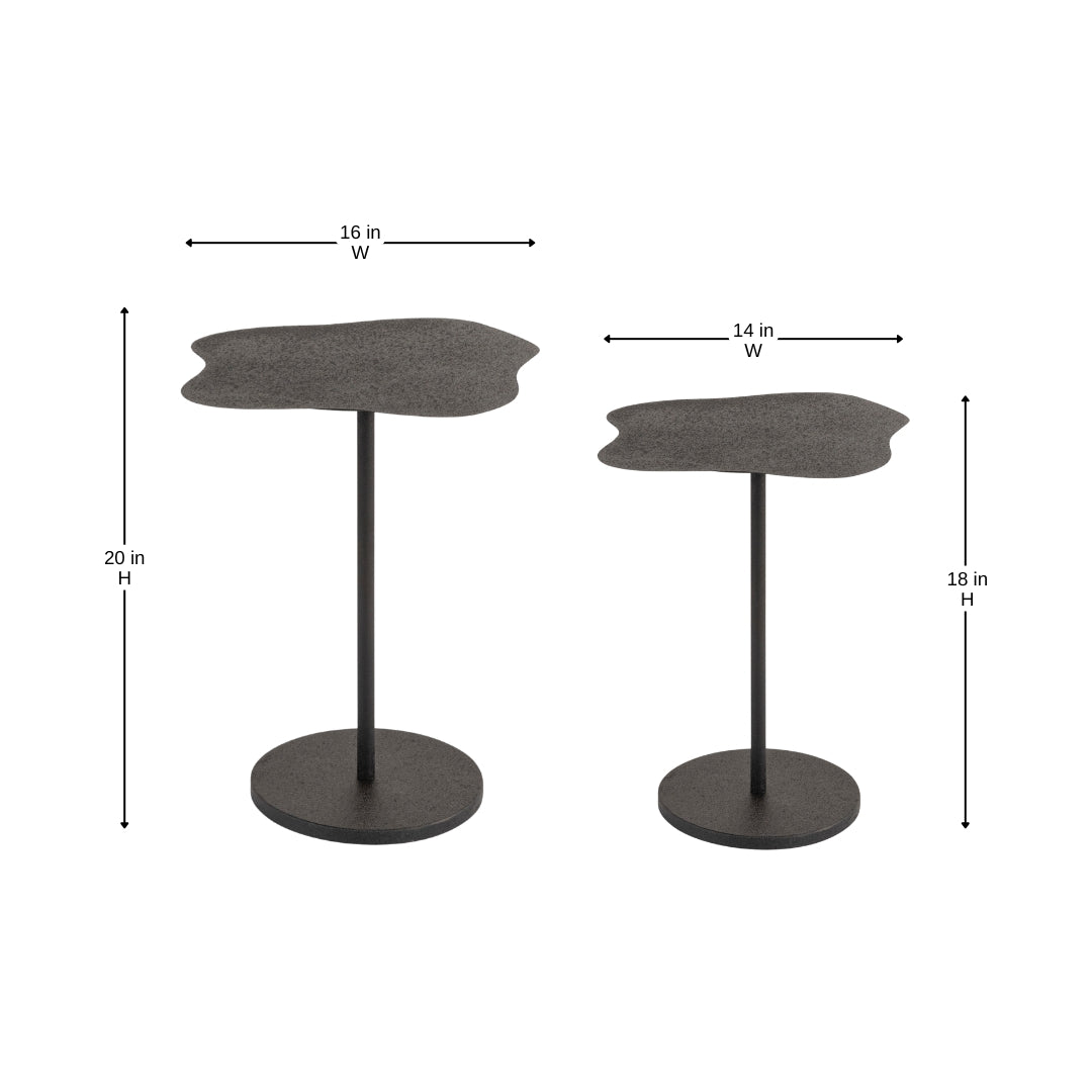 Uneven Shape Set of 2 Tables