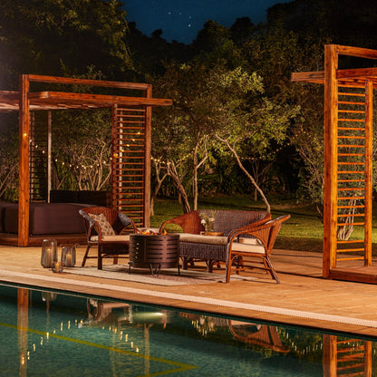 24.5 Inch Black Iron Volley Smoke-less Firepit