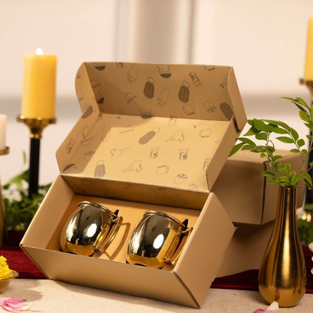 PURE GOLD DRINKING GLASS