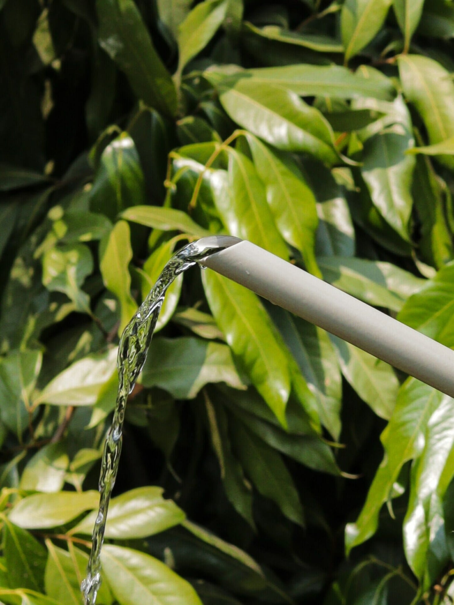 Flutted Metal Warm Grey Watering Can