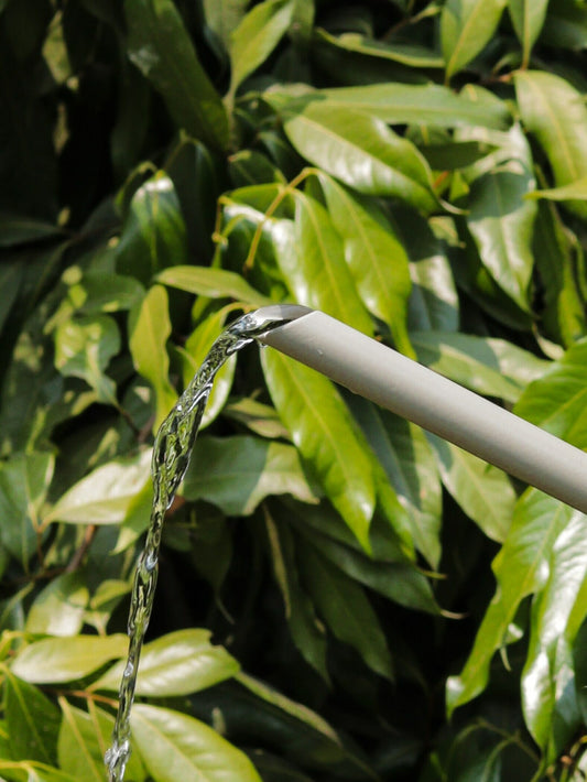 Flutted Metal Warm Grey Watering Can