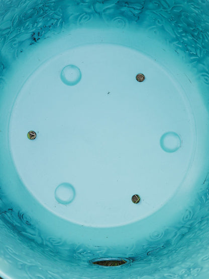 Turquoise Metal Hose Pot