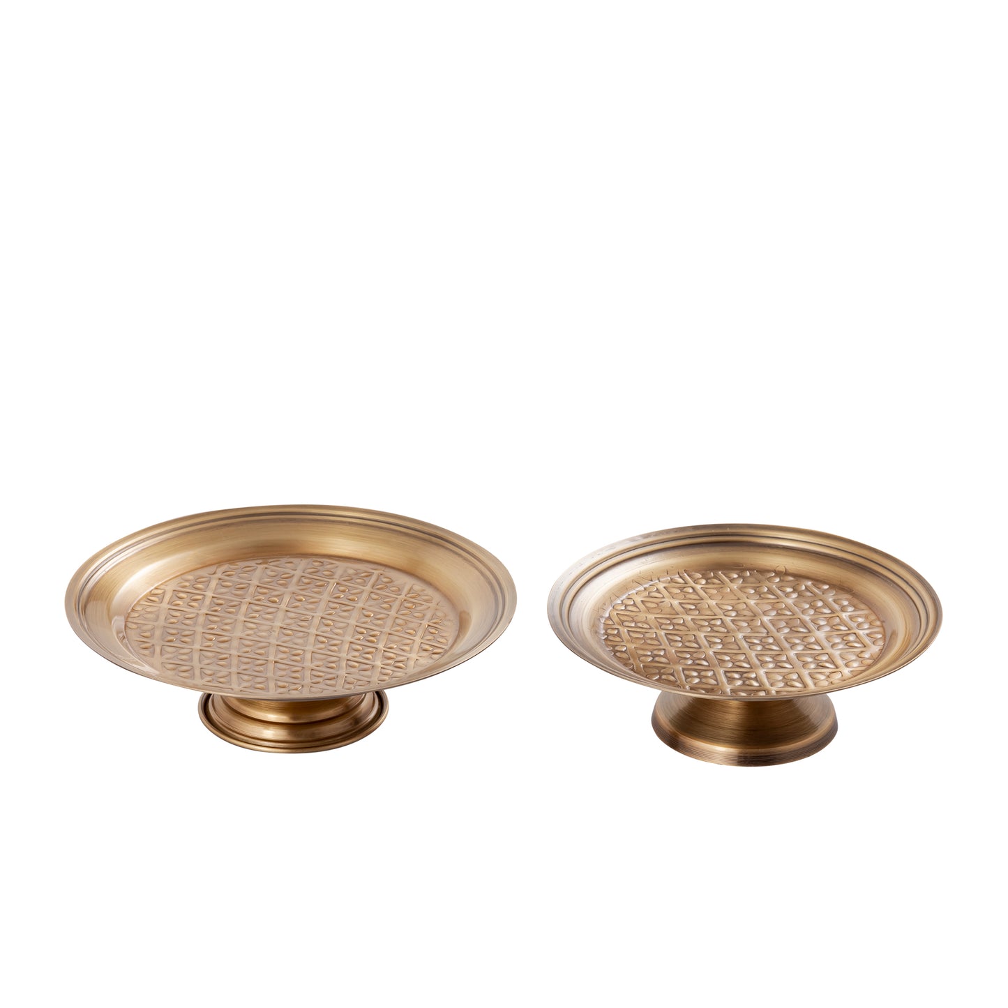 Dorris Antique Gold Platter Stand