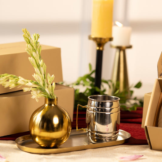 DOUBLE RIM DRINKING GLASSES SET OF 2