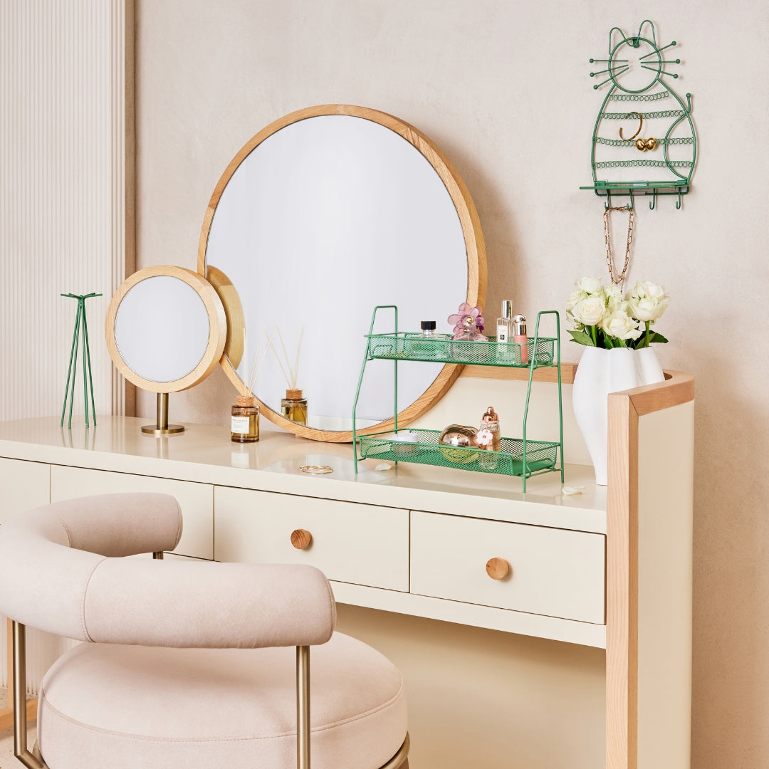 TIDY UP 2 TIER METAL MESH RACK