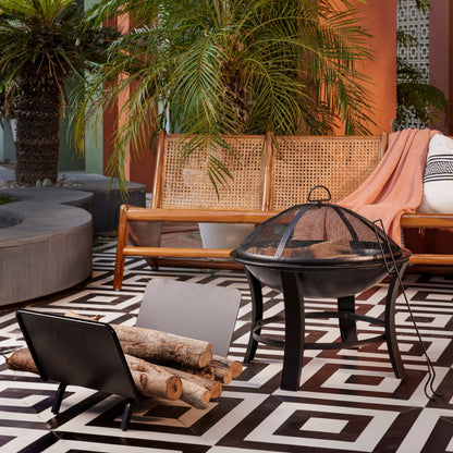 22 Inch Black Iron Bryne Firepit