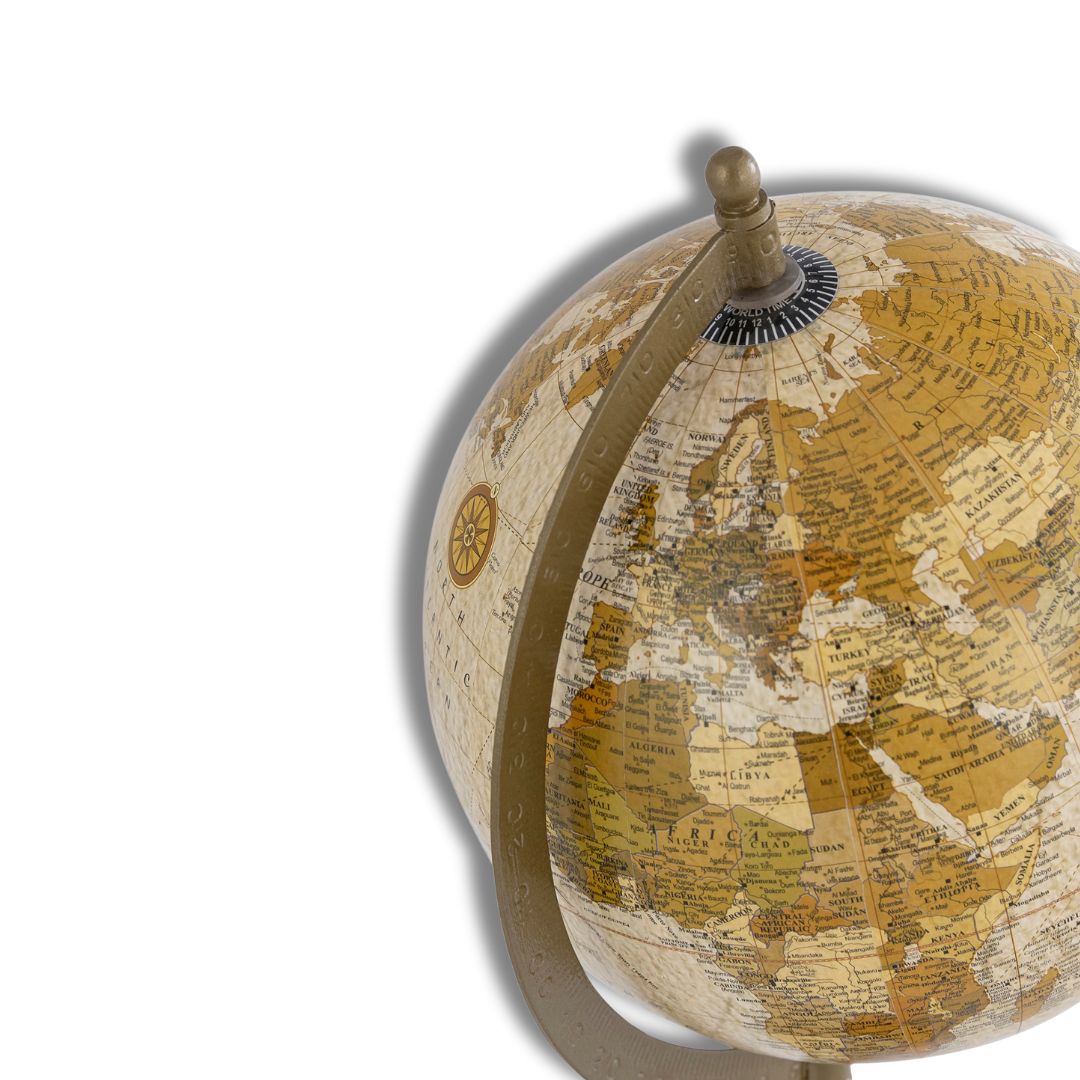 Earth Blue Globe Decor Object