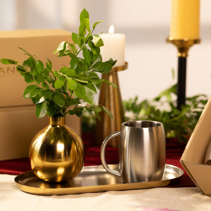 DOUBLE WALL MAT S.S. SET OF 2 GLASSES