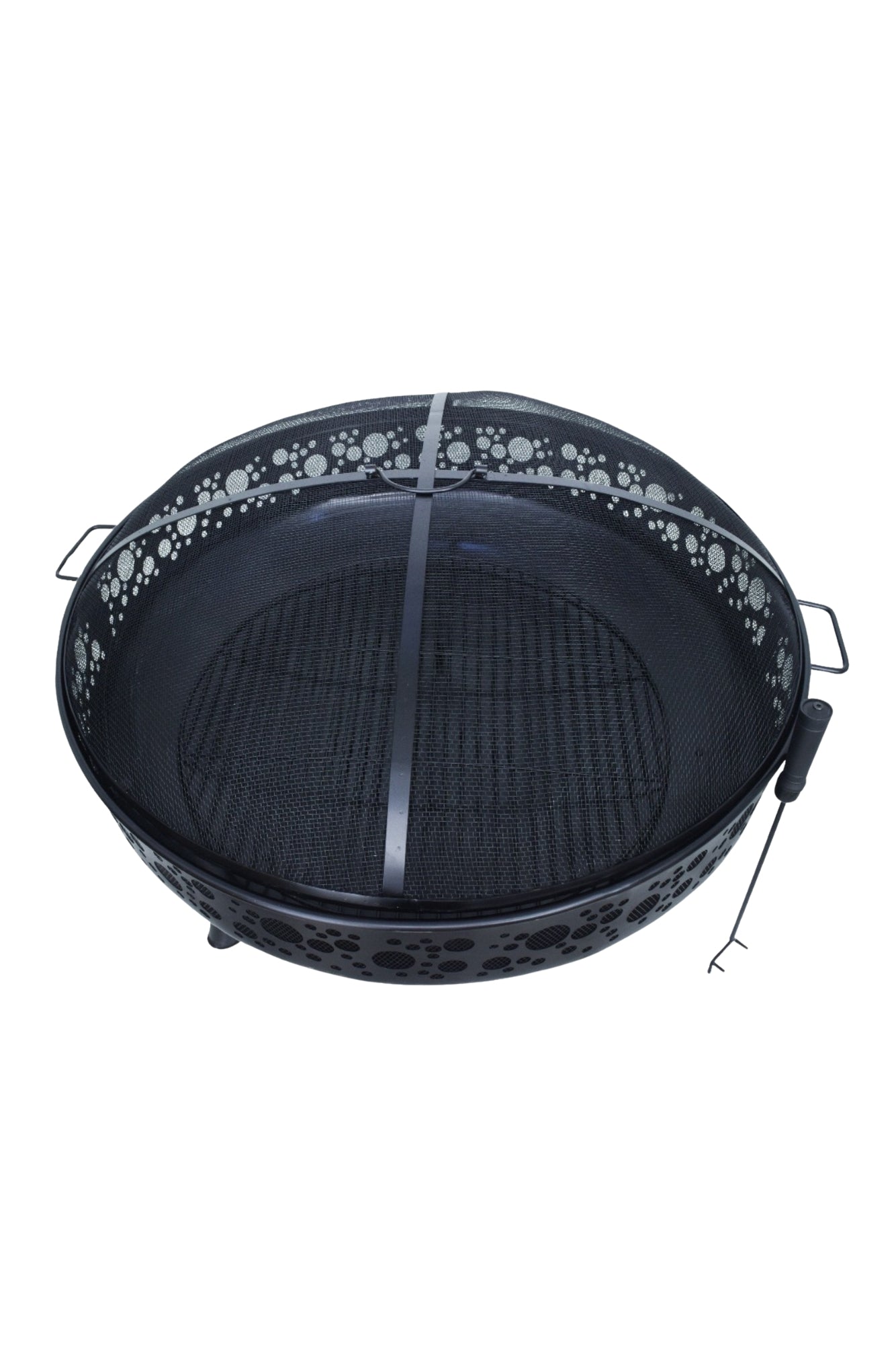 Celestia Iron 39" Fire Pit – Black Powder Coated Elegance