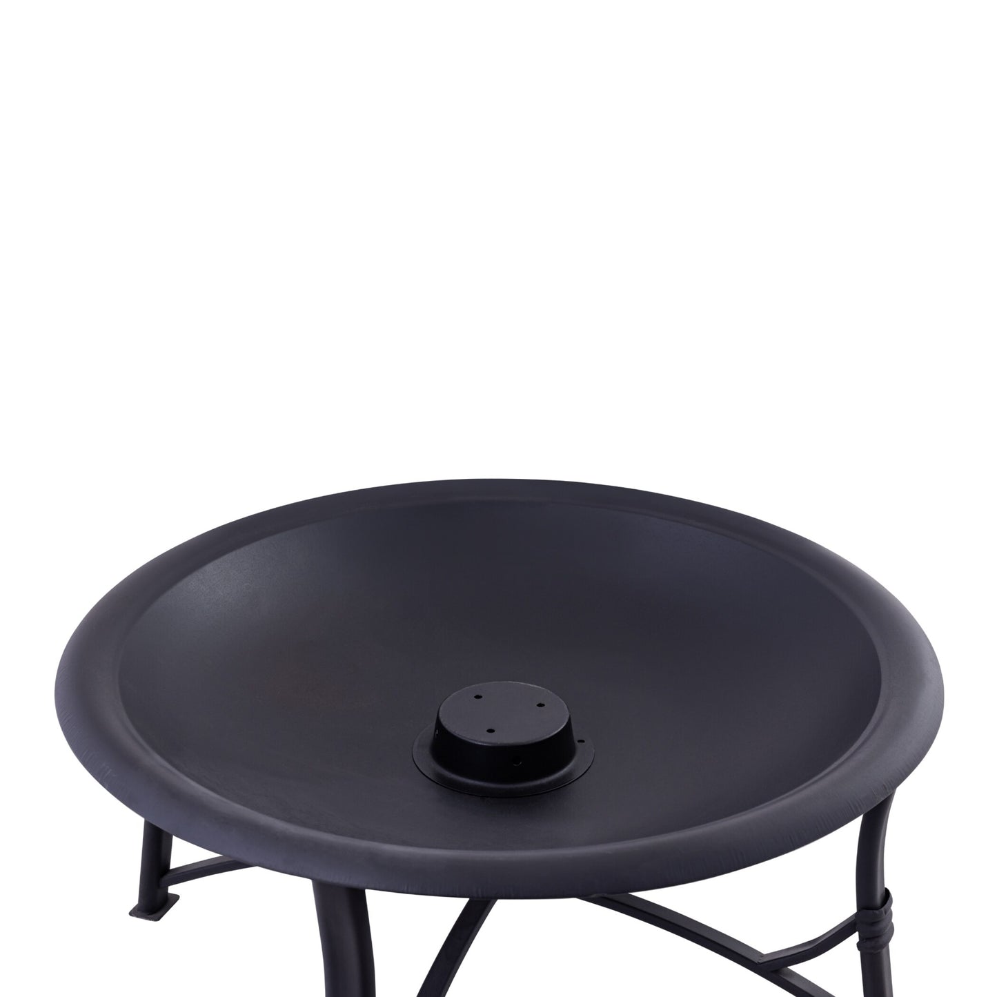 PALEMO - 29.3 Inch Outdoor Iron Fire Pit Set with Airflow technology