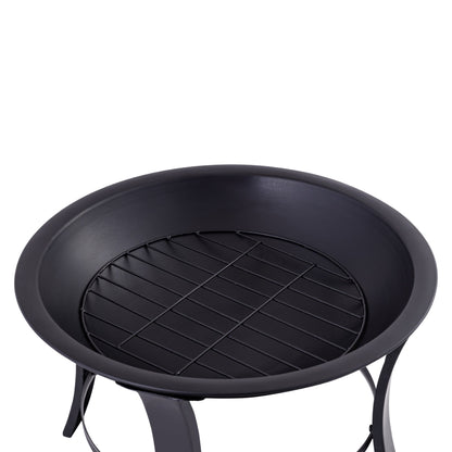 22 Inch Black Iron Bryne Firepit