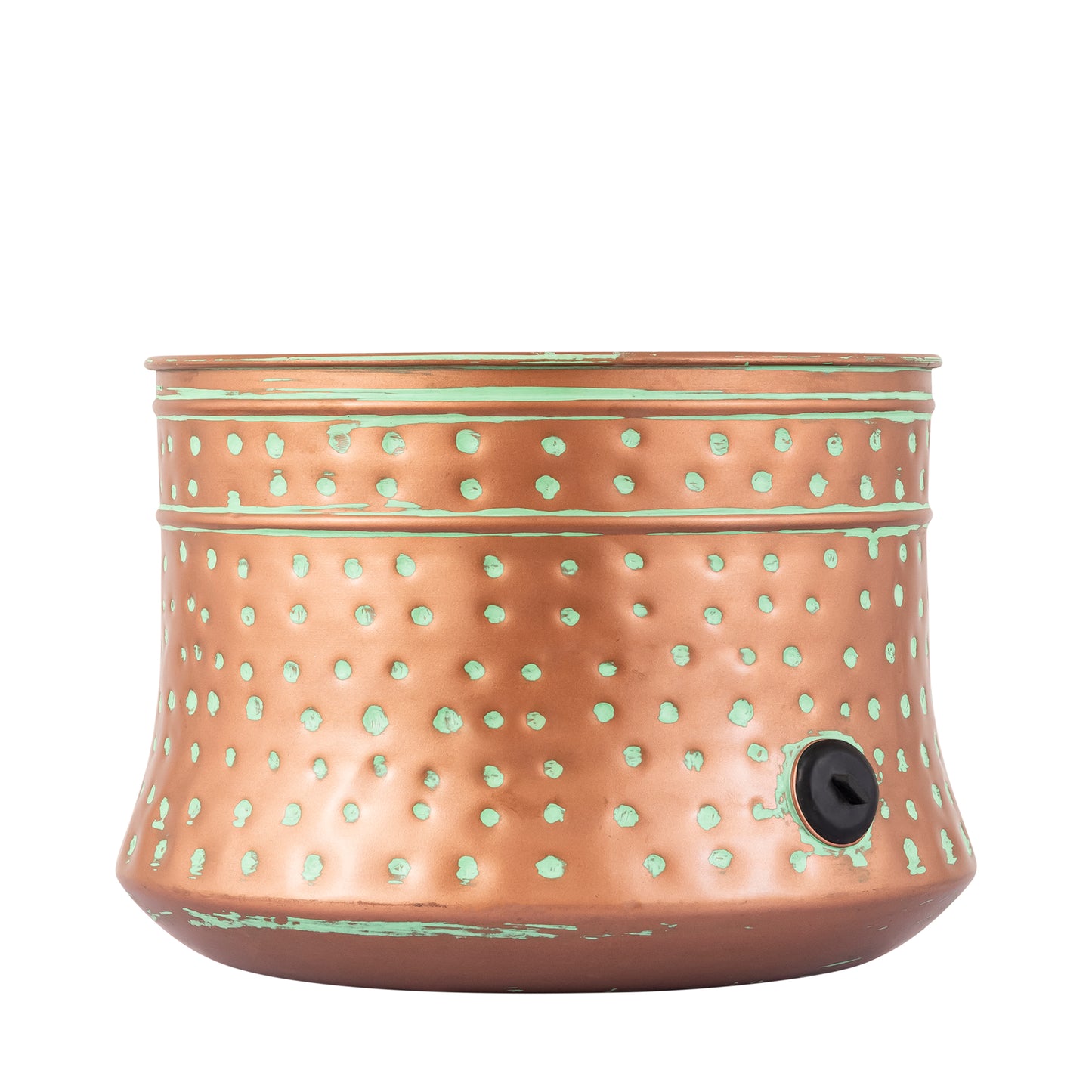 Polka Antique Metal Hose Pot