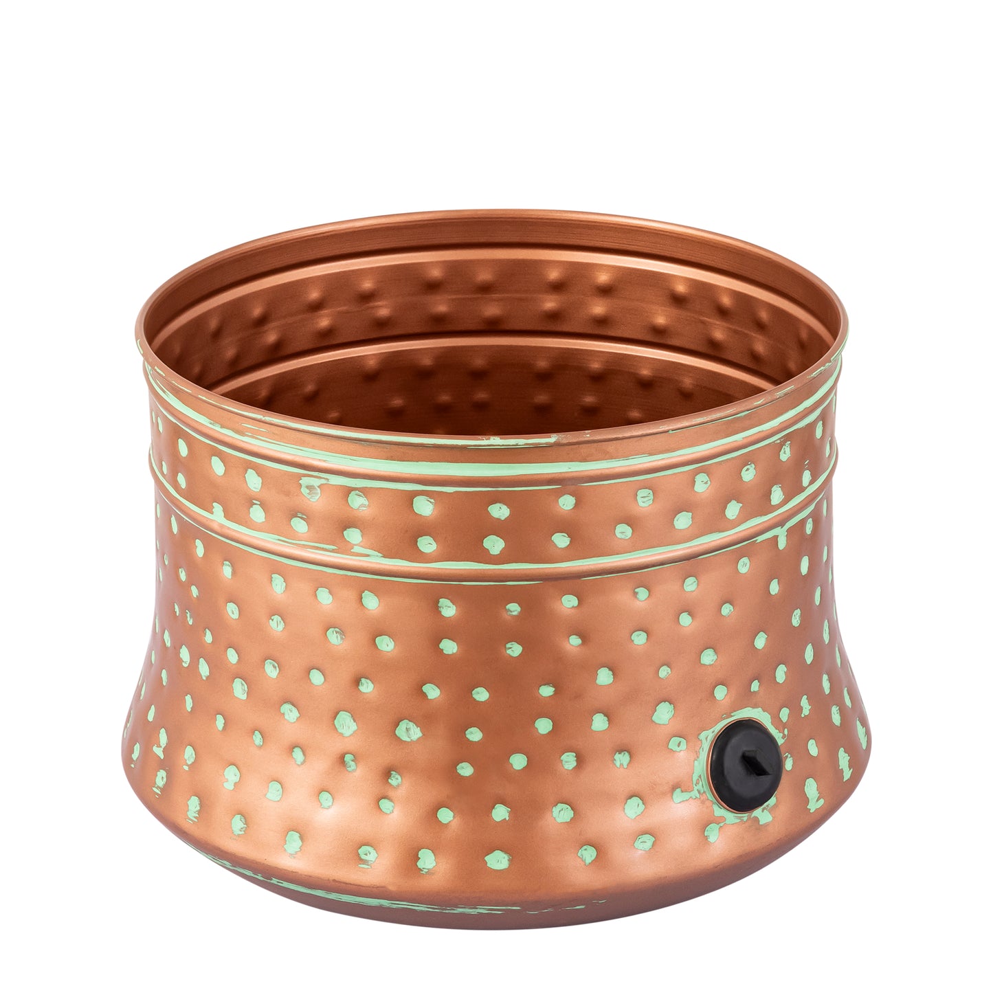 Polka Antique Metal Hose Pot