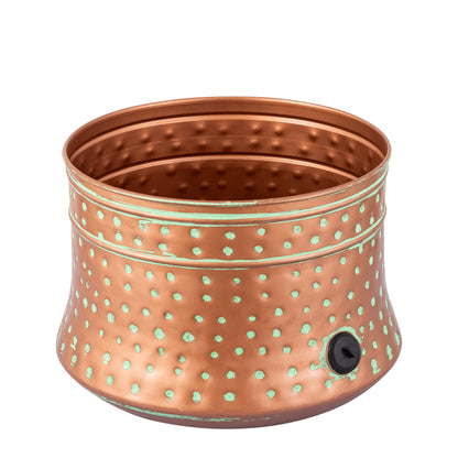 Polka Antique Metal Hose Pot