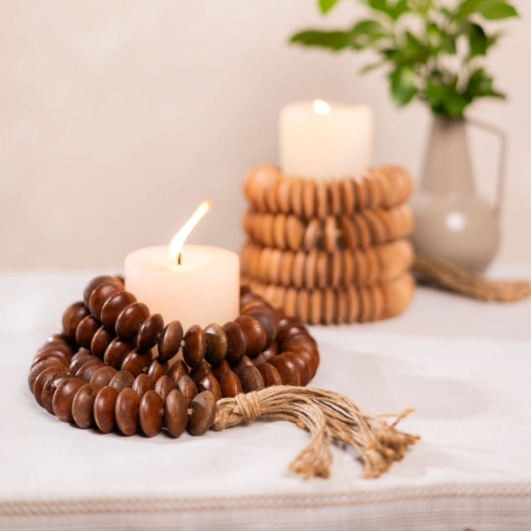 Rondelle Bead Garland Decor Object – Kaniry Home Decor