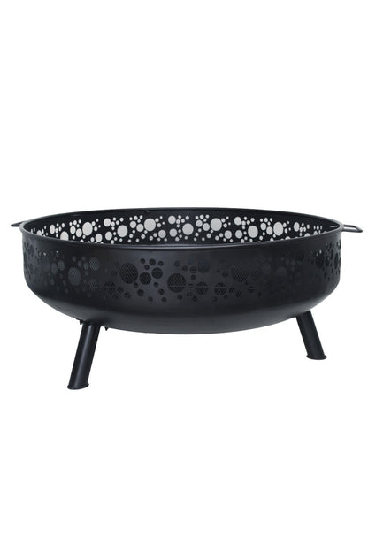 Celestia Iron 39" Fire Pit – Black Powder Coated Elegance
