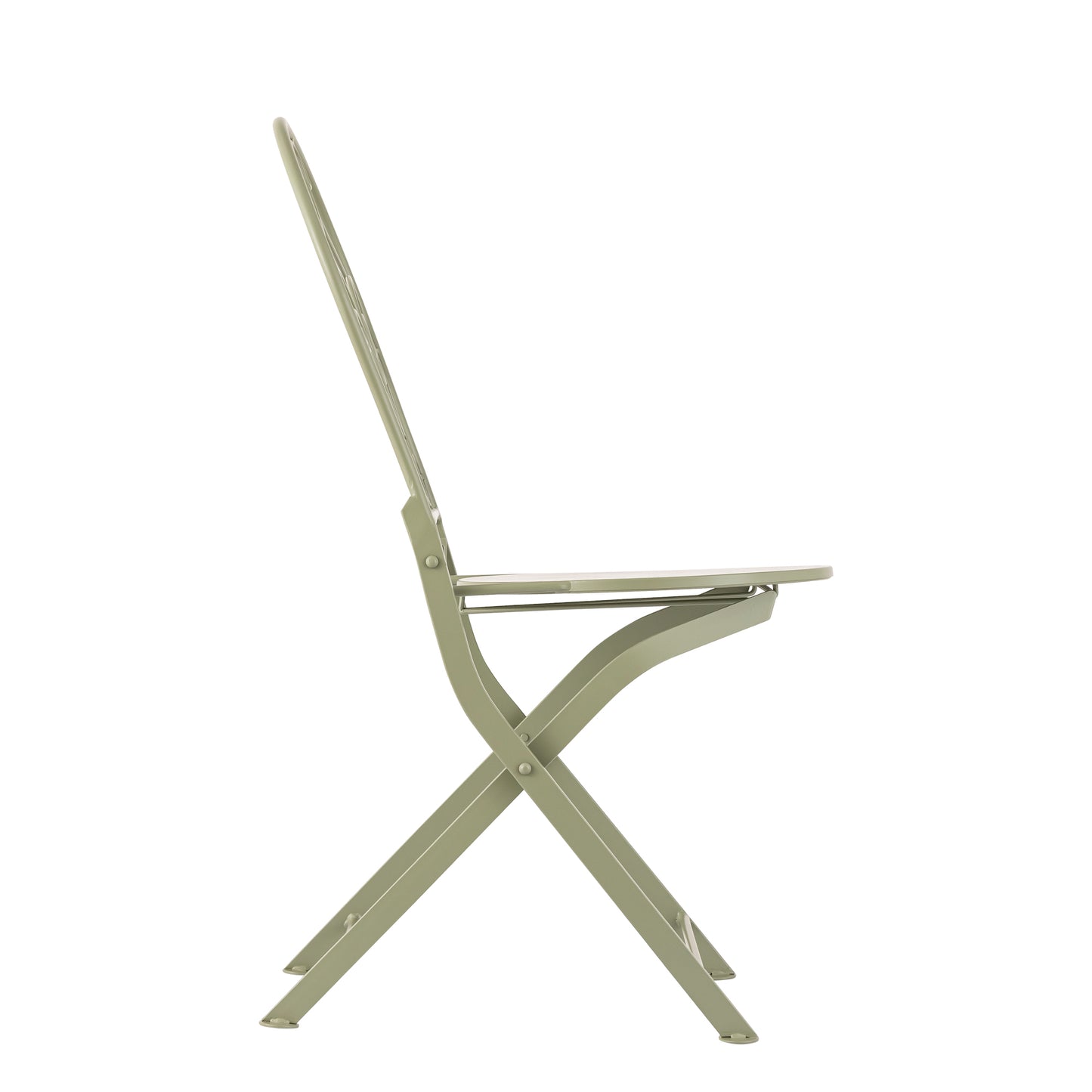 French Cafe Bistro Metal Table & 2 Chair's Set