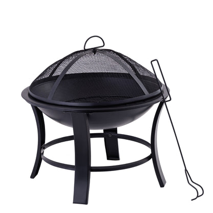 22 Inch Black Iron Bryne Firepit