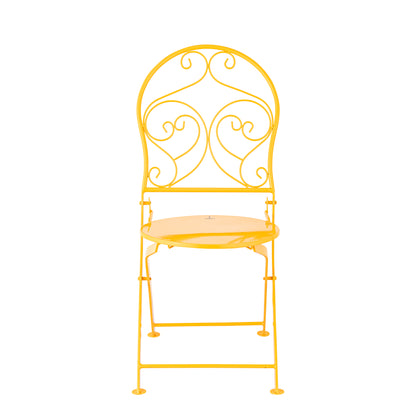 French Cafe Bistro Metal Table & 2 Chair's Set