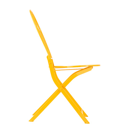 French Cafe Bistro Metal Table & 2 Chair's Set