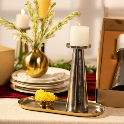 Cone Candle Holders-Set Of 2