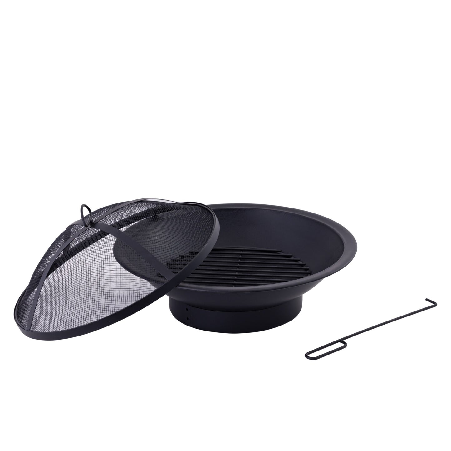 21.3 Inch Black Metal Mini Firepit