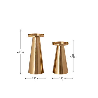 Cone Candle Holders-Set Of 2