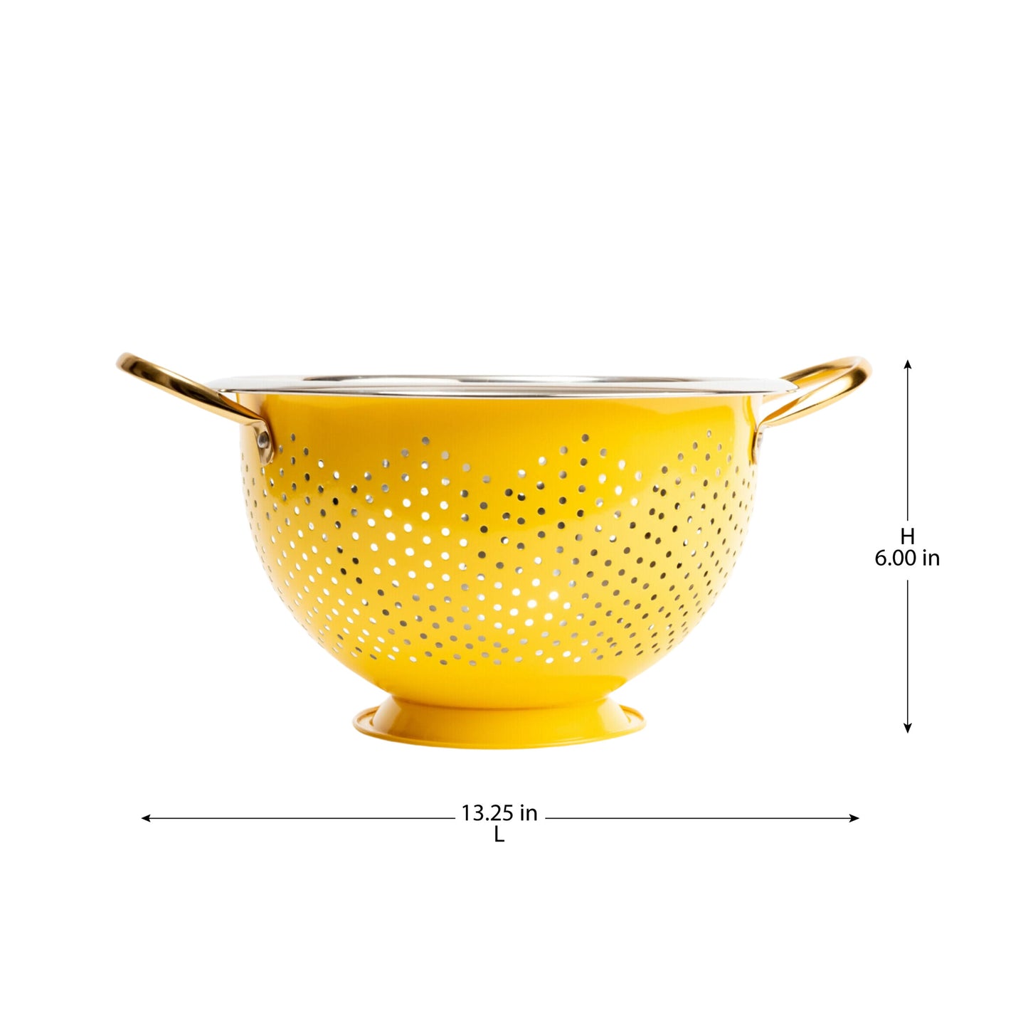 COLUM STEEL COLANDER - Yellow