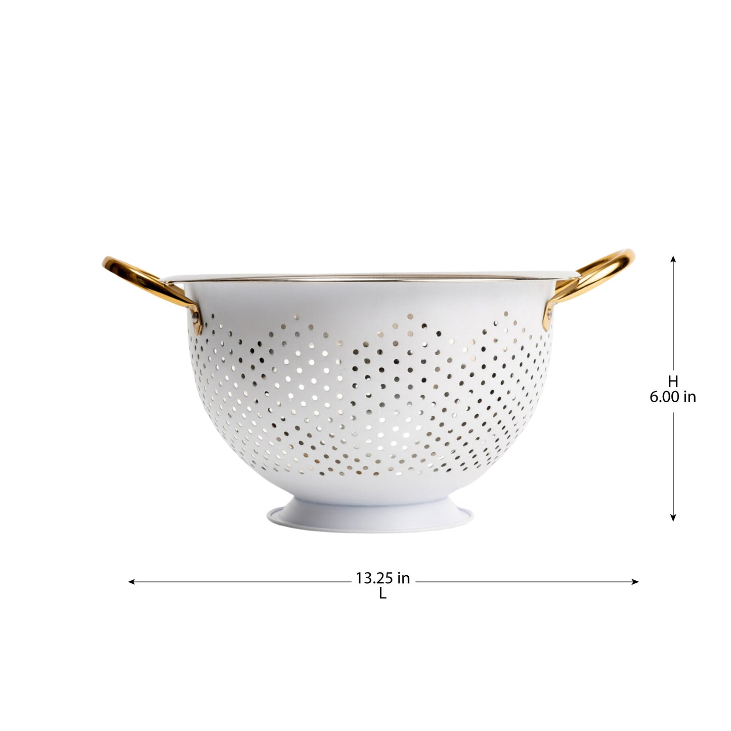 COLUM STEEL COLANDER - White