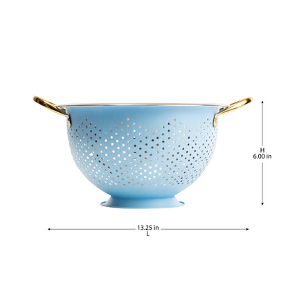 COLUM STEEL COLANDER - Blue