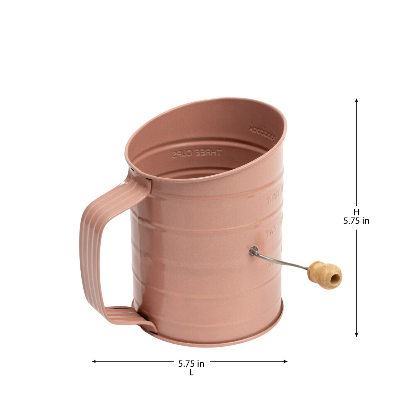 CEDAZO STEEL FLOUR SIFTER - PINK