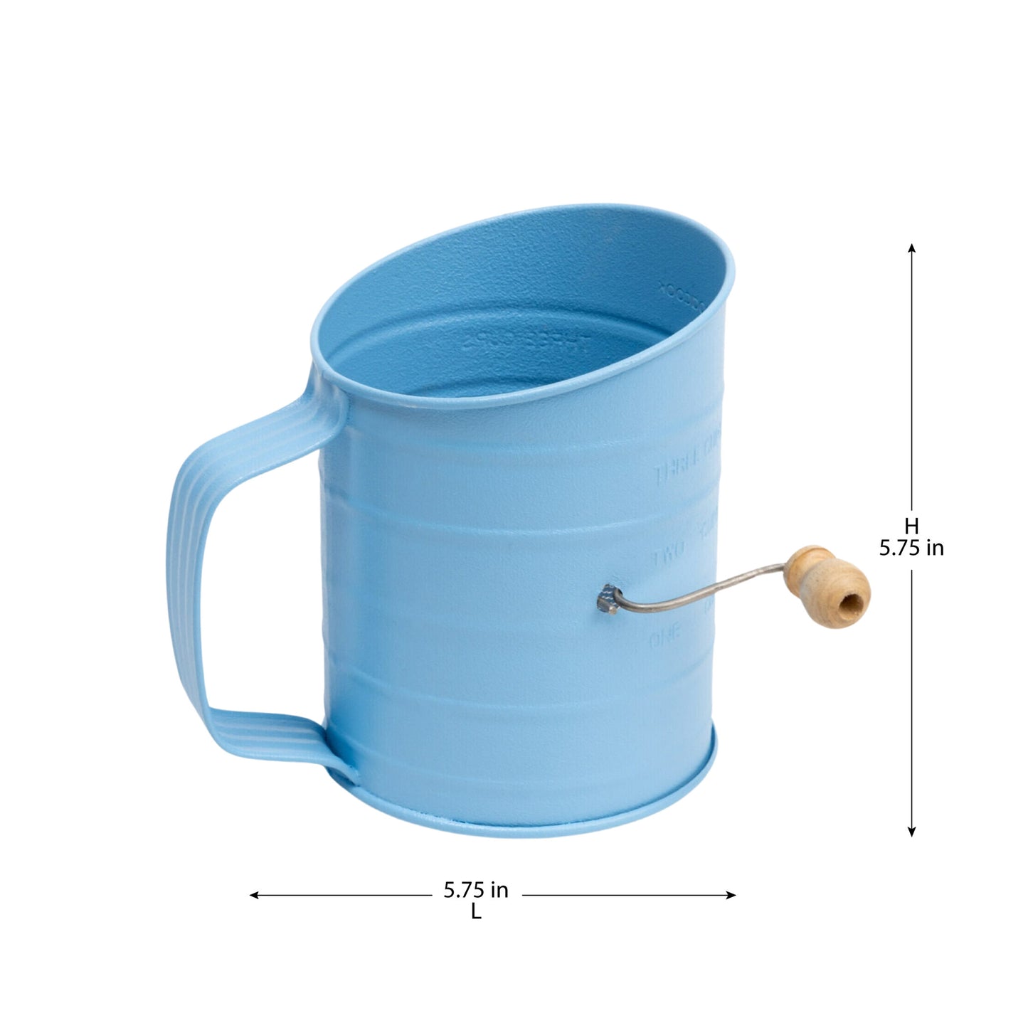 CEDAZO STEEL FLOUR SIFTER - BLUE