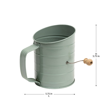 CEDAZO STEEL FLOUR SIFTER - GREEN