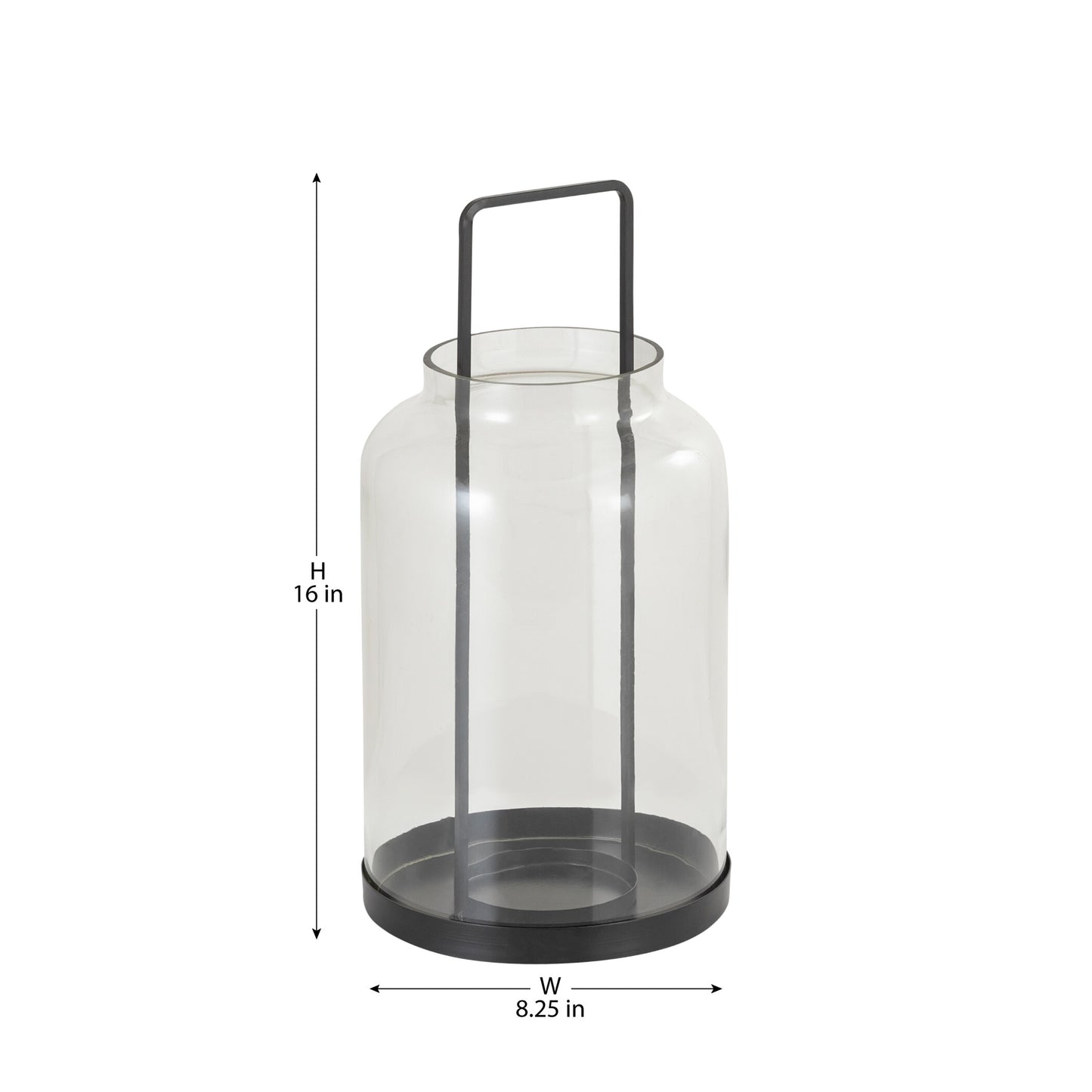 COASTGAURD BLACK METAL LANTERN