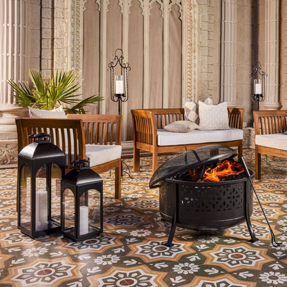 ILLUMINARE (ht) BLACK METAL LANTERN