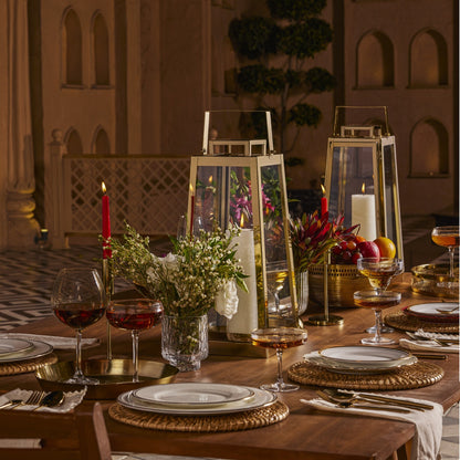 GLOW GOLD (HT) GOLD METAL LANTERN