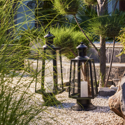 FRENCH LOVE (HT) BLACK METAL LANTERN