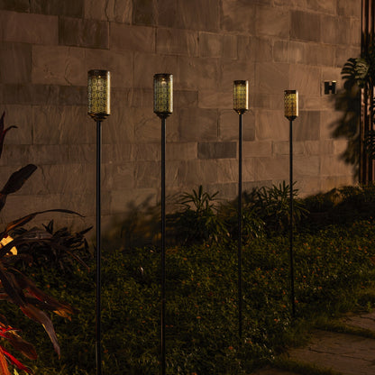 SOLAR TIKI BLACK COPPER METAL TORCH (set of 2)