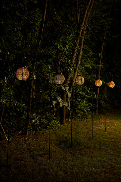 SOLAR SIRAJ BLACK COPPER ROUND LANTERN