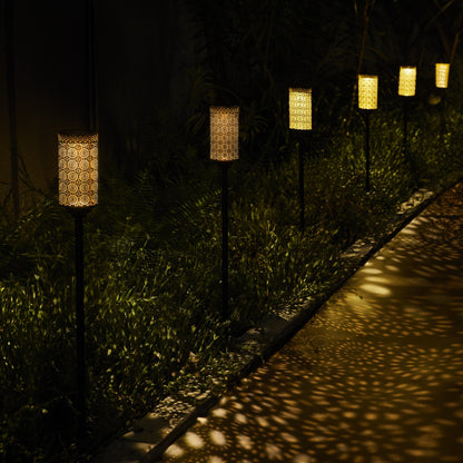 SOLAR TIKI BLACK COPPER METAL TORCH (set of 2)