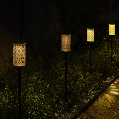 SOLAR TIKI BLACK COPPER METAL TORCH (set of 2)