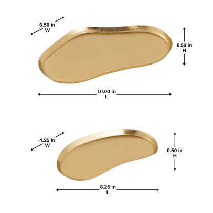 Gold Uneven Shaped Trays
