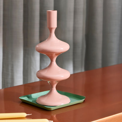 Solace Blush Sculpt Candle Holder - Set of 2