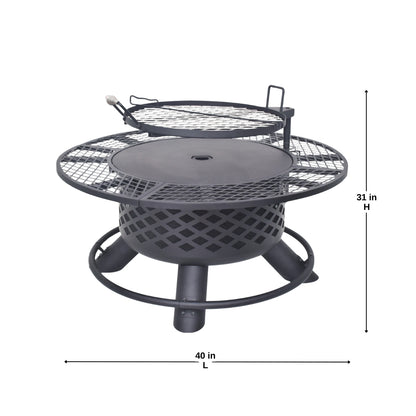 Ember Cove 360° Multifunction Fire Pit & Grill
